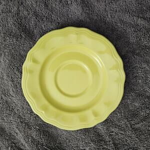 Set of 3 Buttercup Federalist Ironstone Yellow 6.25" Saucers Japan Vintage